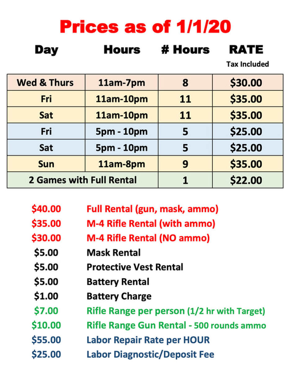 Airsoft Fps Conversion Chart